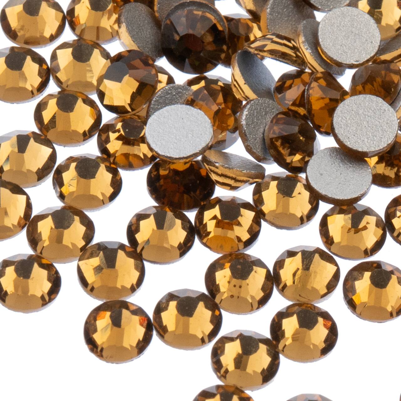 John Bead Crystal Lane SS30 Glass Round Flatback Rhinestones, 288ct.